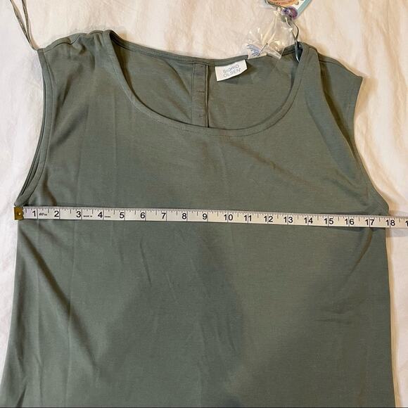 Sigrid Olsen NWT Sleeveless Shift Dress sage green size S - Picture 8 of 10